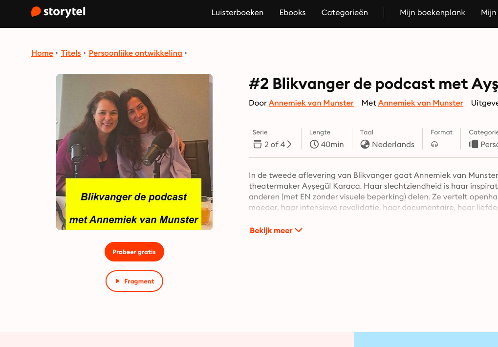 afbeelding van blikvanger bij storytel